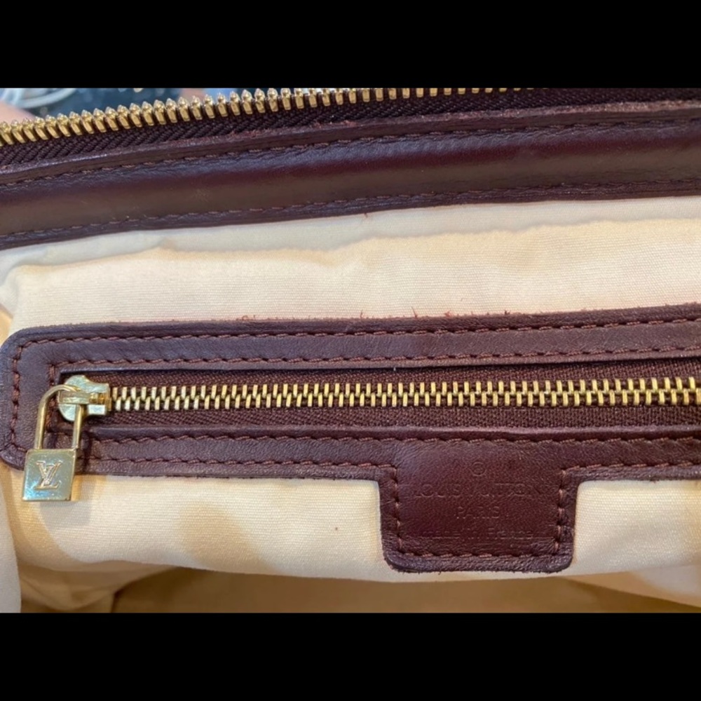 Authentic Bordeaux Mini Lin Monogram - Picture 3 of 8